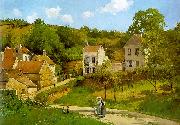 Camille Pissaro The Hermitage at Pontoise Norge oil painting reproduction